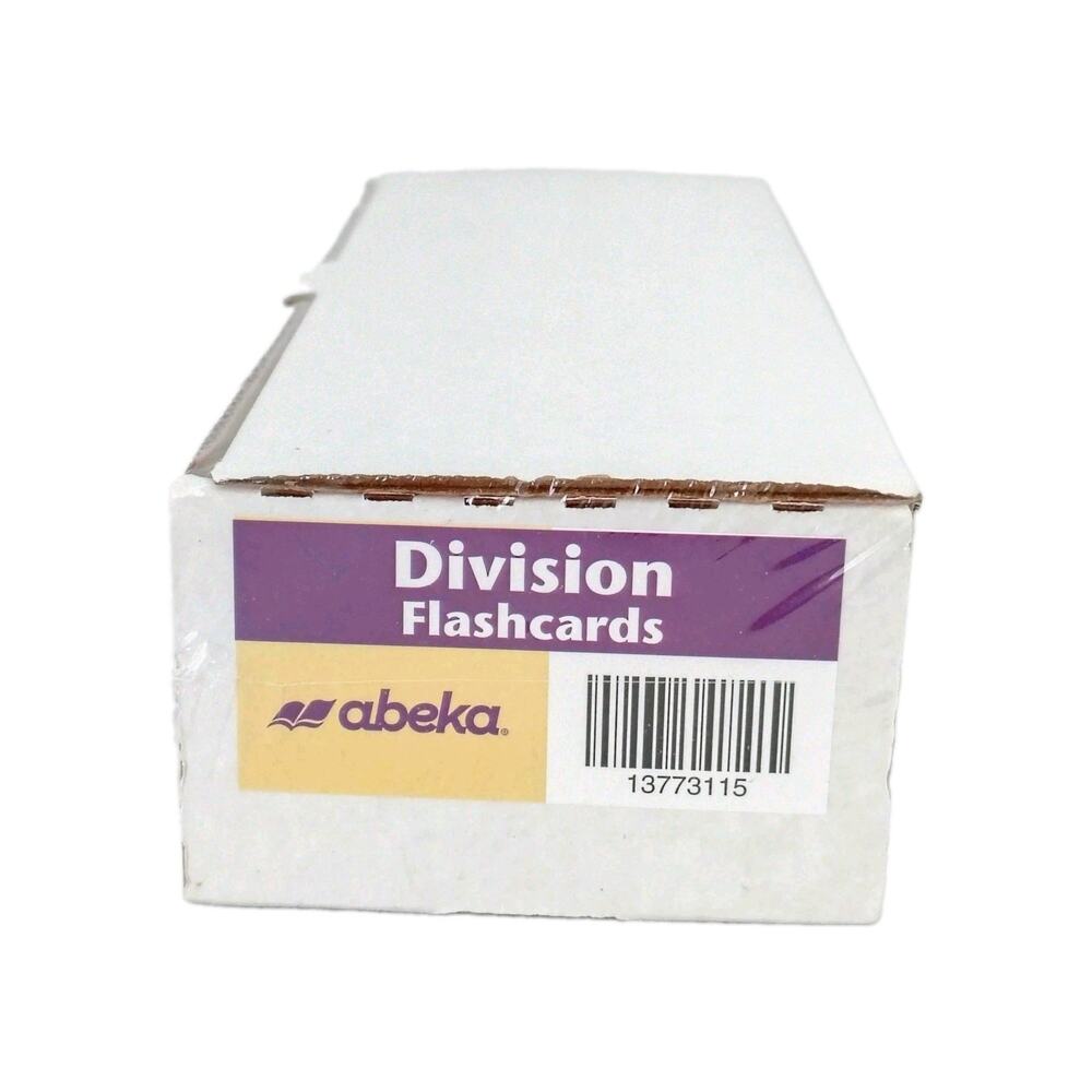 Abeka Division Flash Cards NEW SEALED Learning HomeSchool Curriculum Math